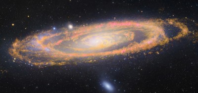 M31 Andromeda Galaxy (NGC 224) + M32 & M110 _ Andromeda _ Spitzer Space Telescope _ 13 12 2014 _ 1.jpg