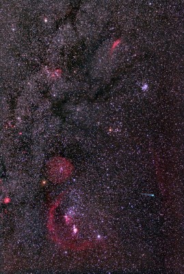 C2014 Q2 (Lovejoy) & star + nebulosity fields Orion _ 07 01 2015 _ Chris Schur.jpg