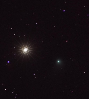 C2013 US10 (Catalina) _ CK13U10S + Arcturus (16-Alpha Bootis, -0.05m.) _ Boötes _ 01 01 2016 _ Eliot Herman _ 1.jpg