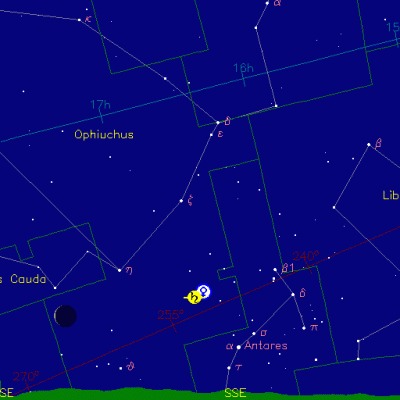 Saturn & Venus _ 08 01 2016 _ 05 12 UTC + 3 мск _ Москва _ azimuth ~154° _ Alt 10° _ S 1.06° _ поле 40°.gif