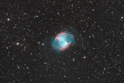 Messier 27 (M27) _ NGC 6853 _ PK 60-3.1 _ Dumbbell Nebula _ planetary nebula type emission nebula _ Vulpecula _ Σ 26 h. _ 28.04 - 12.08 2023 _ 1.png