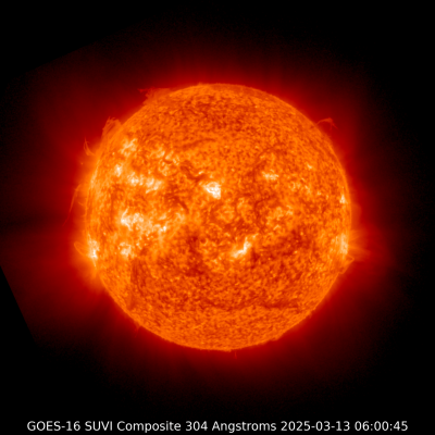 304 Angstroms _ GOES-16 _ Solar Ultraviolet Imager (SUVI) _13 03 2025 _ 1.png